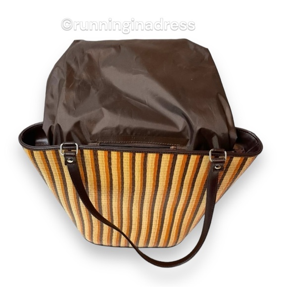 NWOT Le Sac Hand Woven In Philippians Bucket Shoulder Bag - Picture 11 of 13